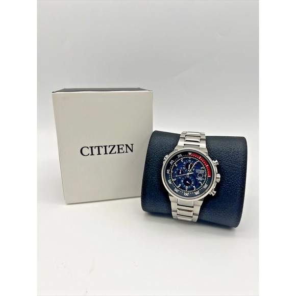 Citizen Other - Citizen CA0440-51L Eco Drive Silver Stainless Steel Case Chronograph Men's Watch